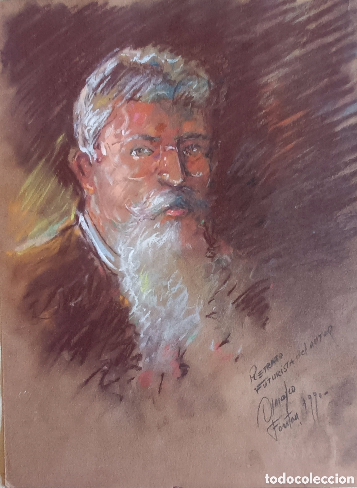 Arte: Ceras sobre cartulina firmado