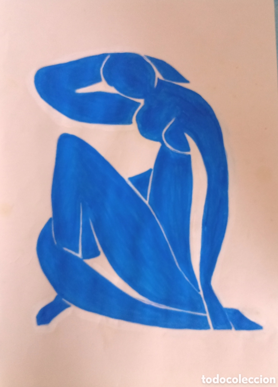 Arte: Interpretaci&oacute;n pintura (7) Matisse (t&eacute;cnica mixta) acuarela y acr&iacute;lico sobre papel 30,5cm x 21,5cm.