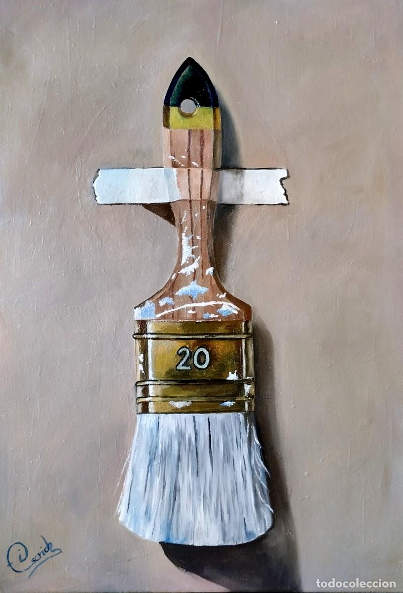 Kunst: Brocha-&Oacute;leo sobre lienzo pintado por Inma Escrich