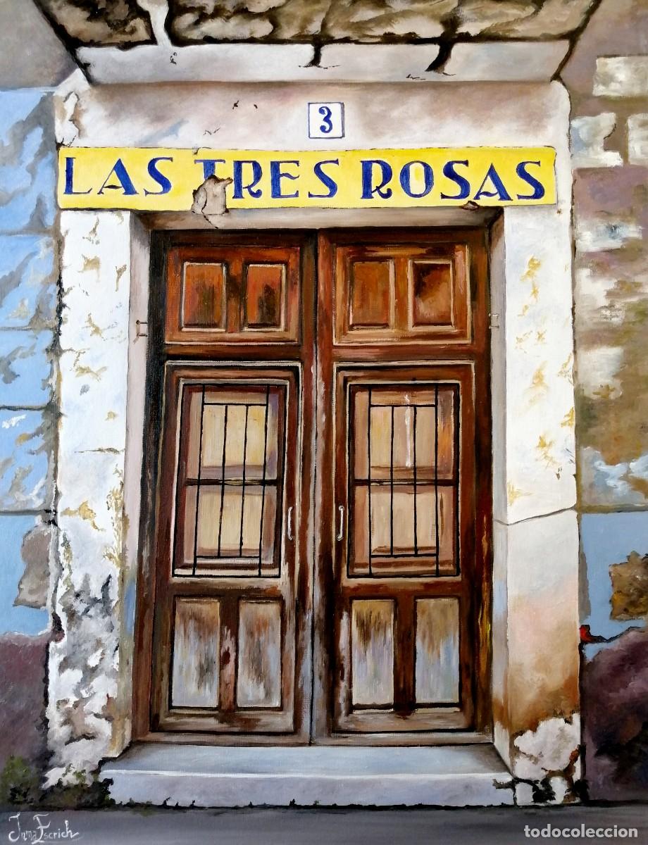 Art: Las 3 rosas-&Oacute;leo sobre lienzo pintado por Inma Escrich