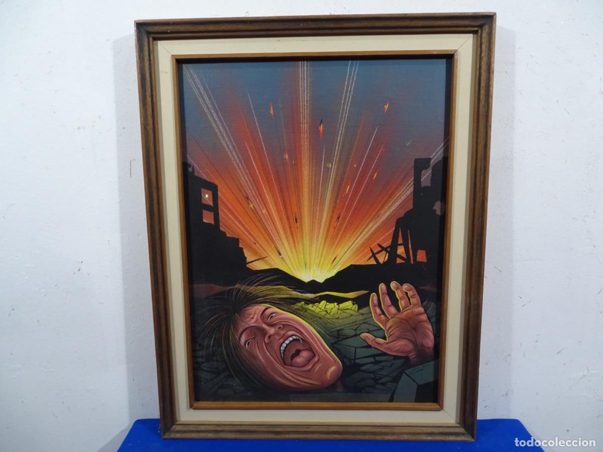 Art: T&Eacute;CNICA MIXTA EN TELA DE R. A. BALEVICH &ldquo;EL RUSO&rdquo; 2000. LA EXPLOSI&Oacute;N.