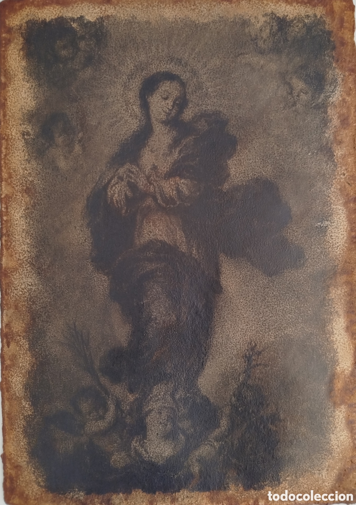 Arte: Carb&oacute;ncillo en carton 21x26cm