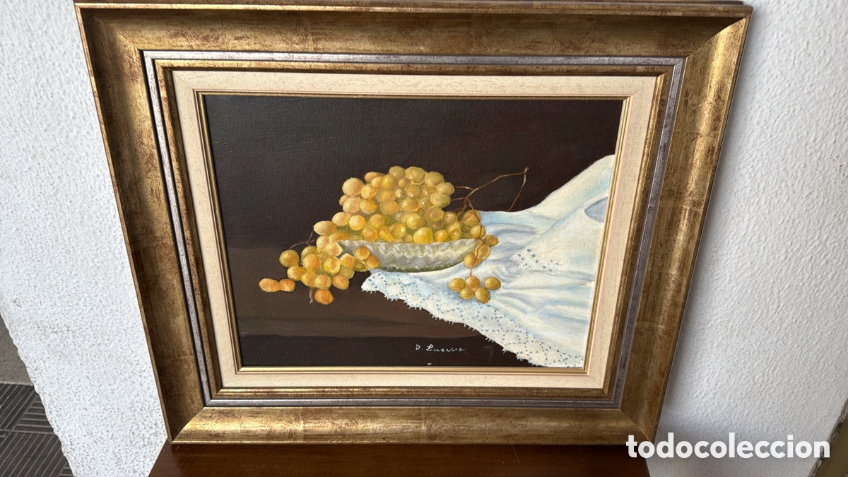 Arte: CUADRO UVAS MODERNO BODEGON