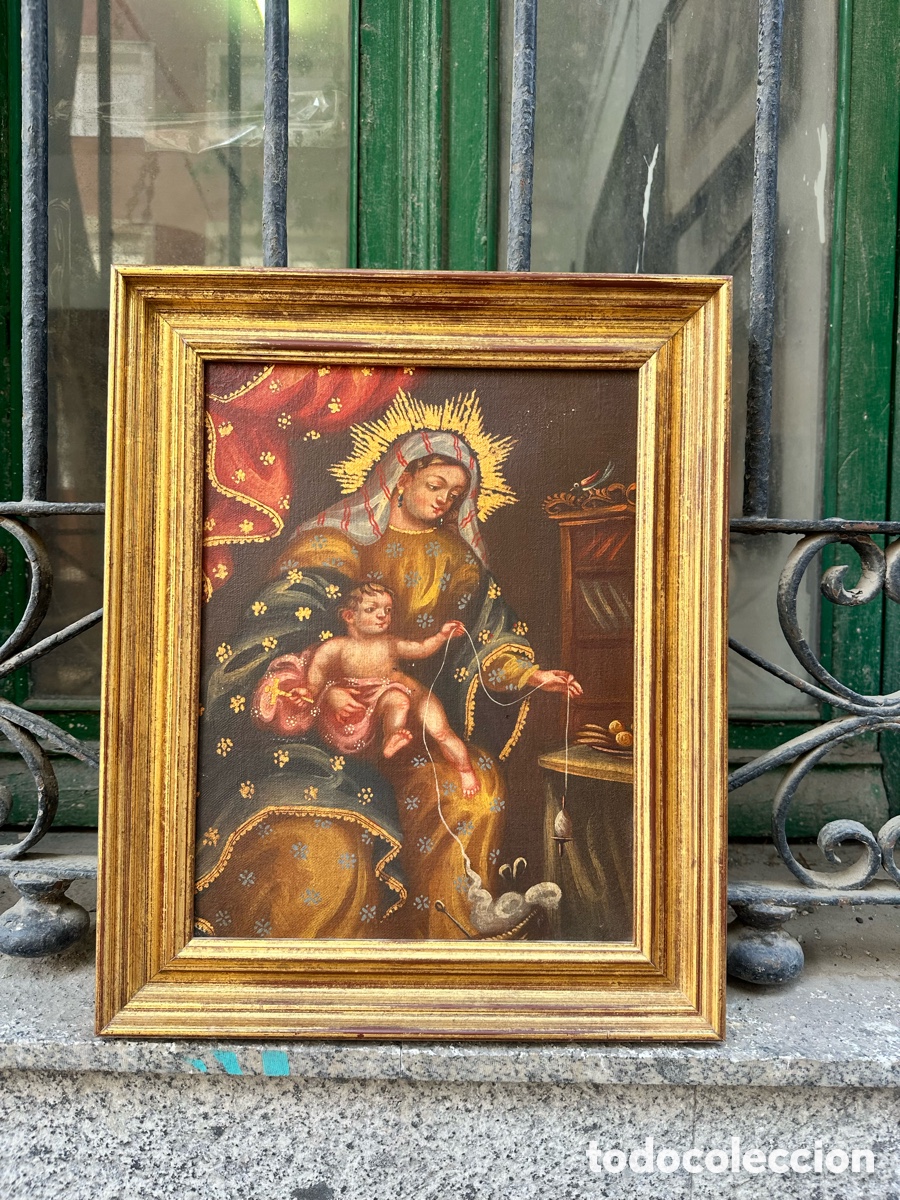 Arte: &Oacute;leo sobre lienzo hilandera