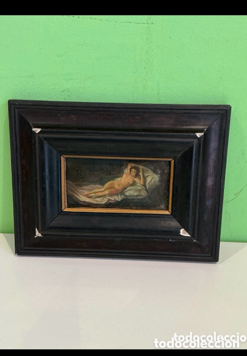 Arte: Arturo Mart&iacute;nez Cabezas (Valencia 1899) &oacute;leo sobre tablex mujer desnuda