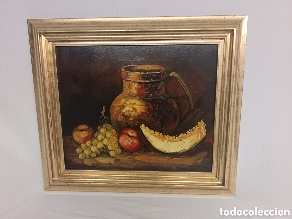 Arte: &Oacute;LEO SOBRE LIENZO, BODEGON