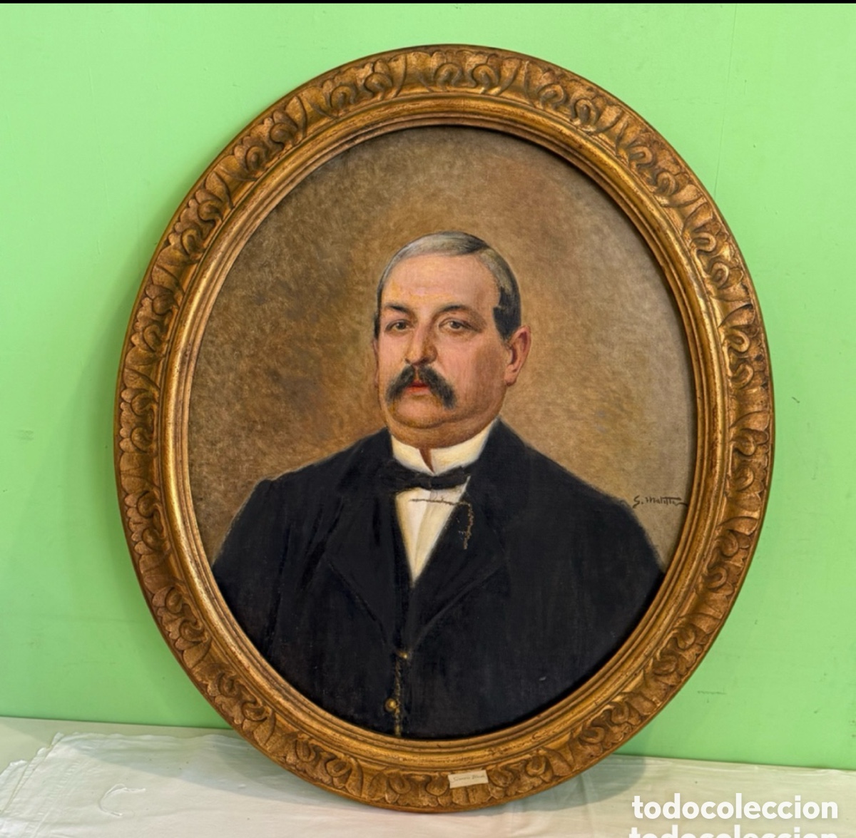 Arte: Segundo Matilla Marina (1862-1937) - Retrato masculino.simon Bach.&rdquo; - &Oacute;leo sobre lienzo firmado
