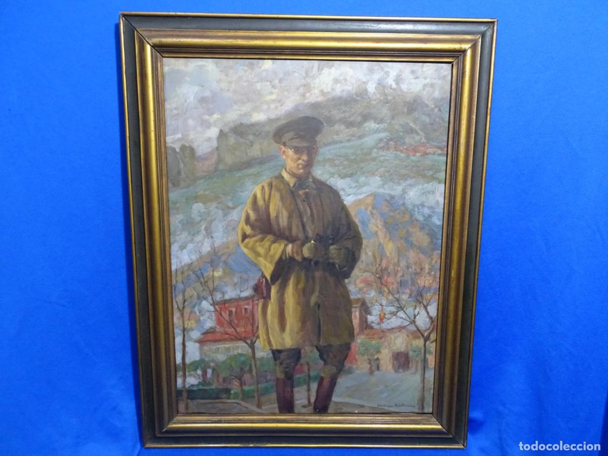 Kunst: &Oacute;LEO TELA SANTIAGO MART&Iacute;NEZ MARTIN (SEVILLA 1890-1979). DISC&Iacute;PULO DE SOROLLA. MILITAR.
