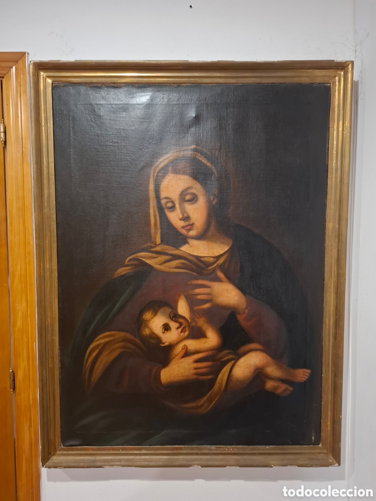 Arte: Oleo religioso siglo xviii 117x87