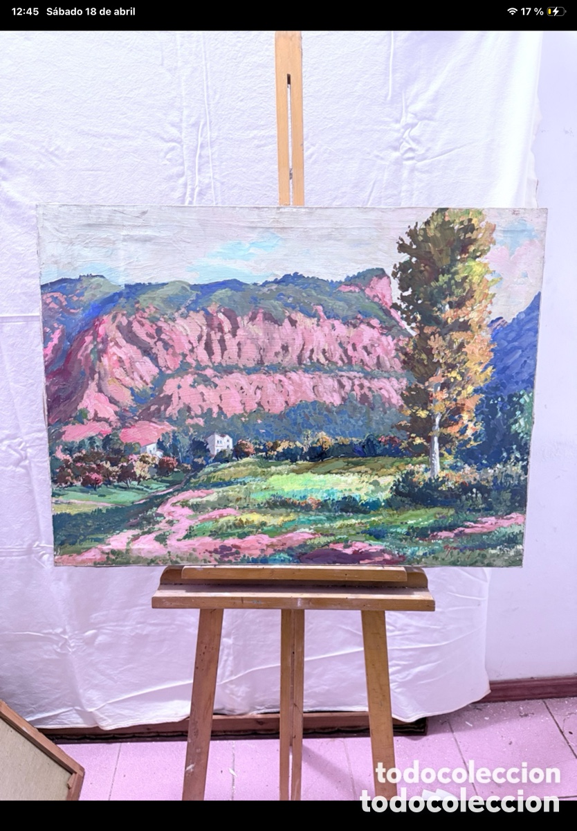 Kunst: Pau Casanovas Morral. &Oacute;leo sobre lienzo. Roca perona Lleida. Composici&oacute;n figurativa