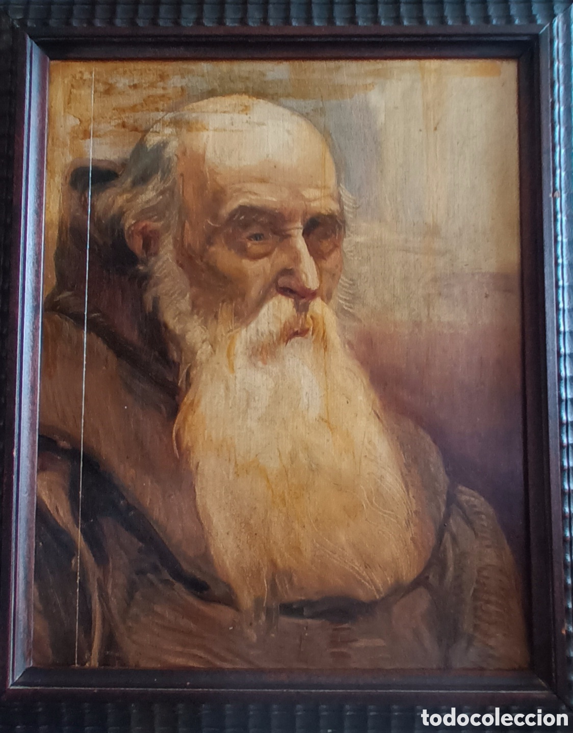 Art: Oleo sobre tabla. Estudio cabeza de fraile