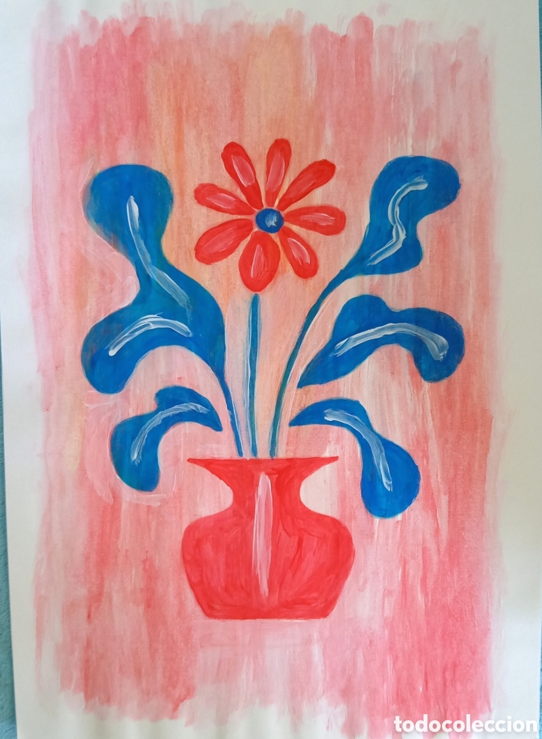 Art: Original pintura bodeg&oacute;n (17) (t&eacute;cnica mixta) acuarela y acr&iacute;lico sobre papel doble 29,6cm x 21cm. M