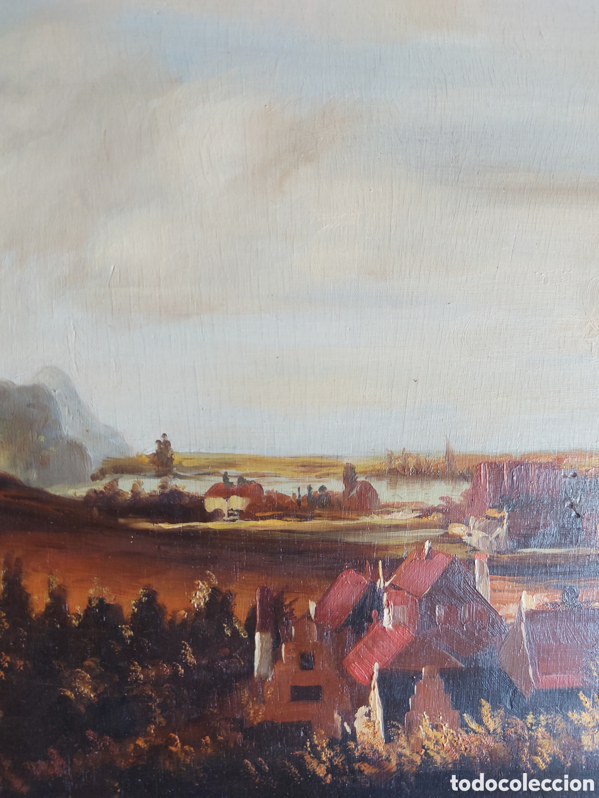 Arte: &rdquo;PANORAMICA PAISAJE RURAL&rdquo;OLEO EPOCA