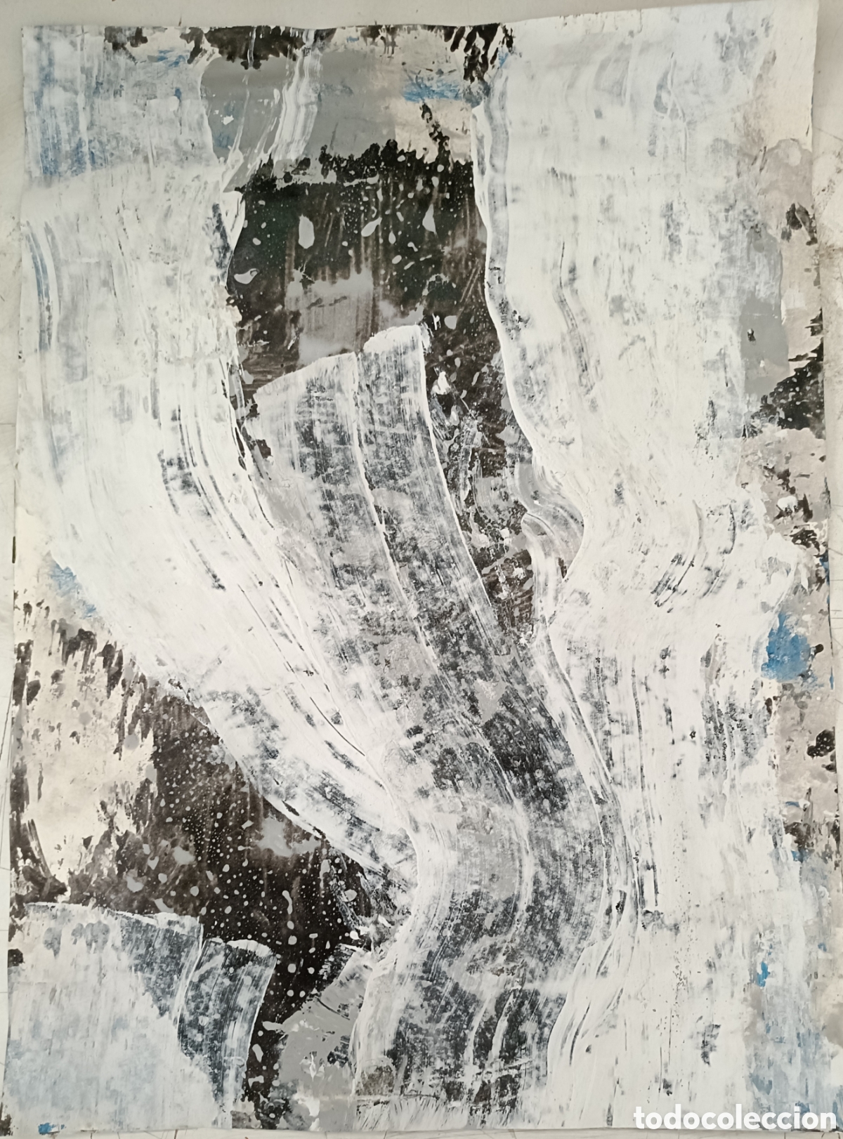 Arte: Pintura abstracta. T&eacute;cnica mixta sobre papel