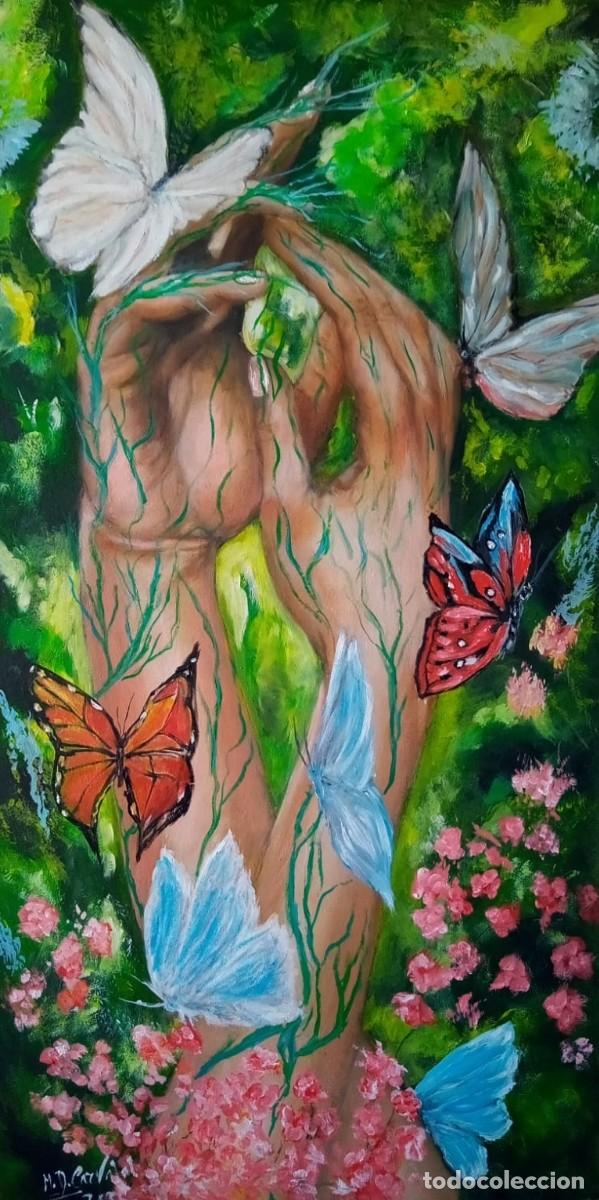 Art: susurro del bosque oleo sobre tabla 60*30 cm por M.D.Carvajal