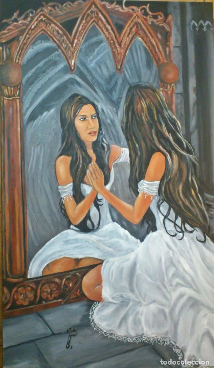 Art: Cuadro al &oacute;leo El Espejo G&oacute;tico 1..04*61 cm