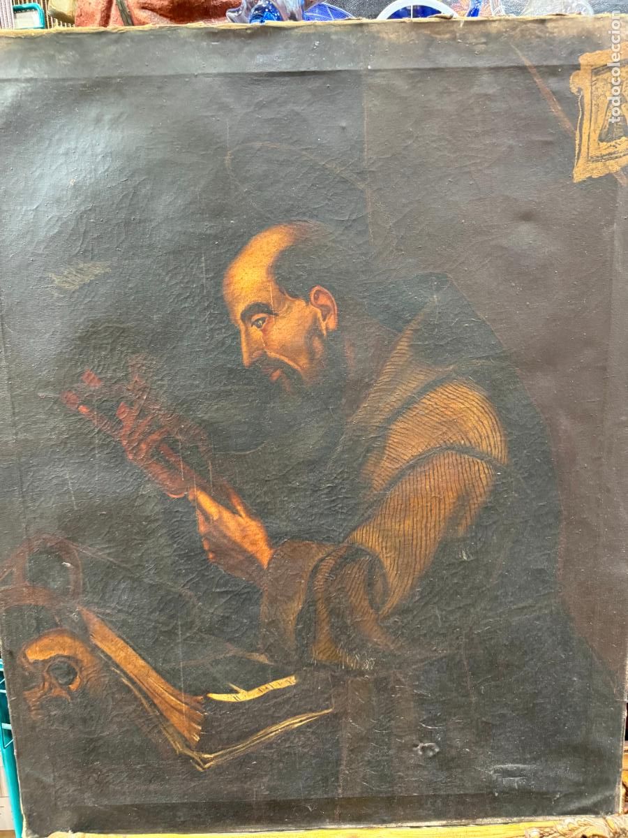 Arte: OLEO SOBRE LIENZO PRINCIPIO SIGLO XIX - MOTIVO RELIGIOSO - MEDIDA 103X83 CM