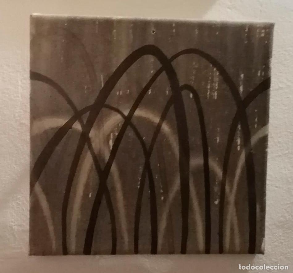 Arte: Pintura sobre madera / sobre tela - Jaume Geli - 20 x20 cm - &ldquo; Refer, fer i desfer &rdquo;