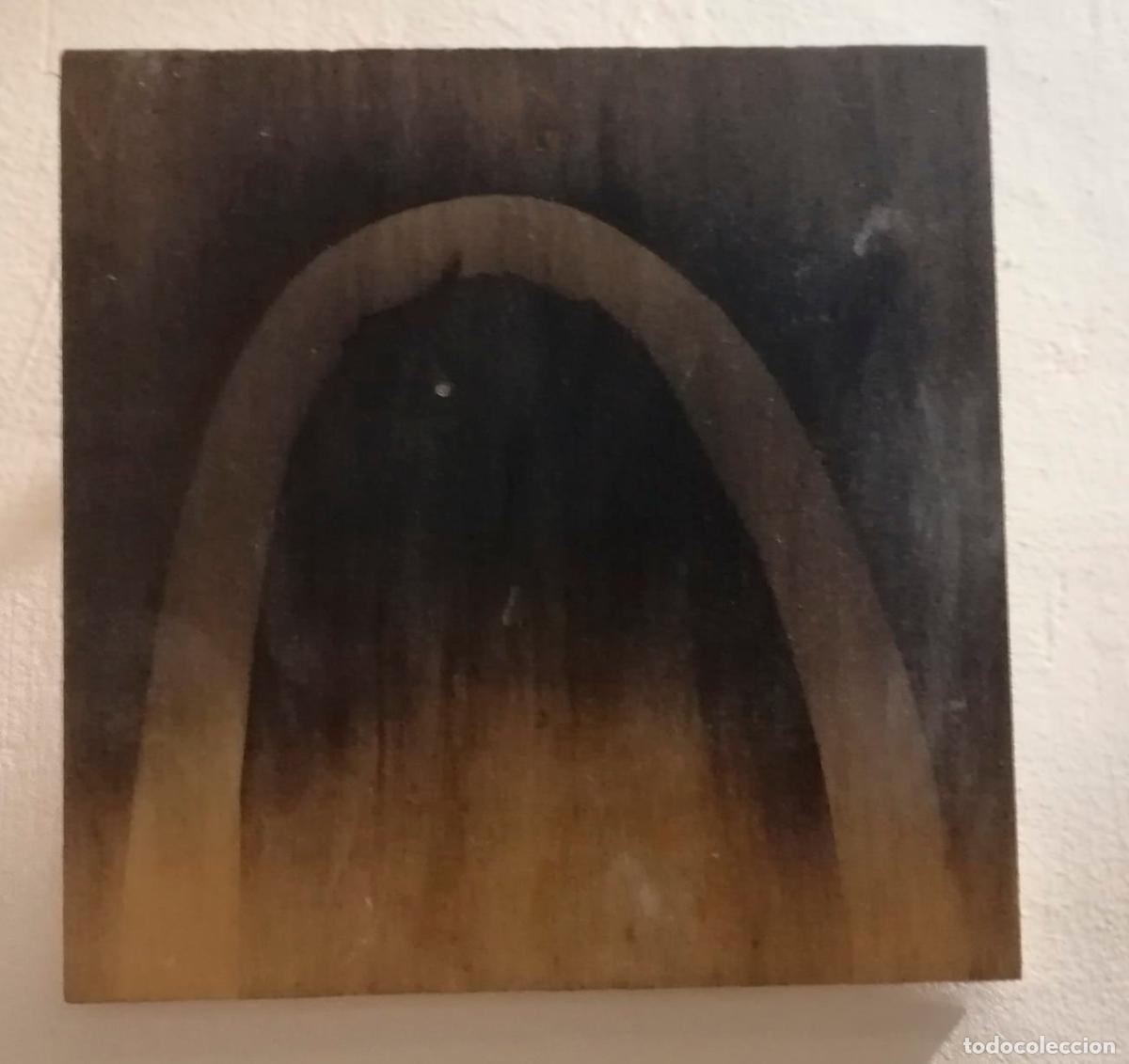 Arte: Pintura sobre madera / sobre tela - Jaume Geli - 20 x20 cm - &ldquo; Refer, fer i desfer &rdquo;