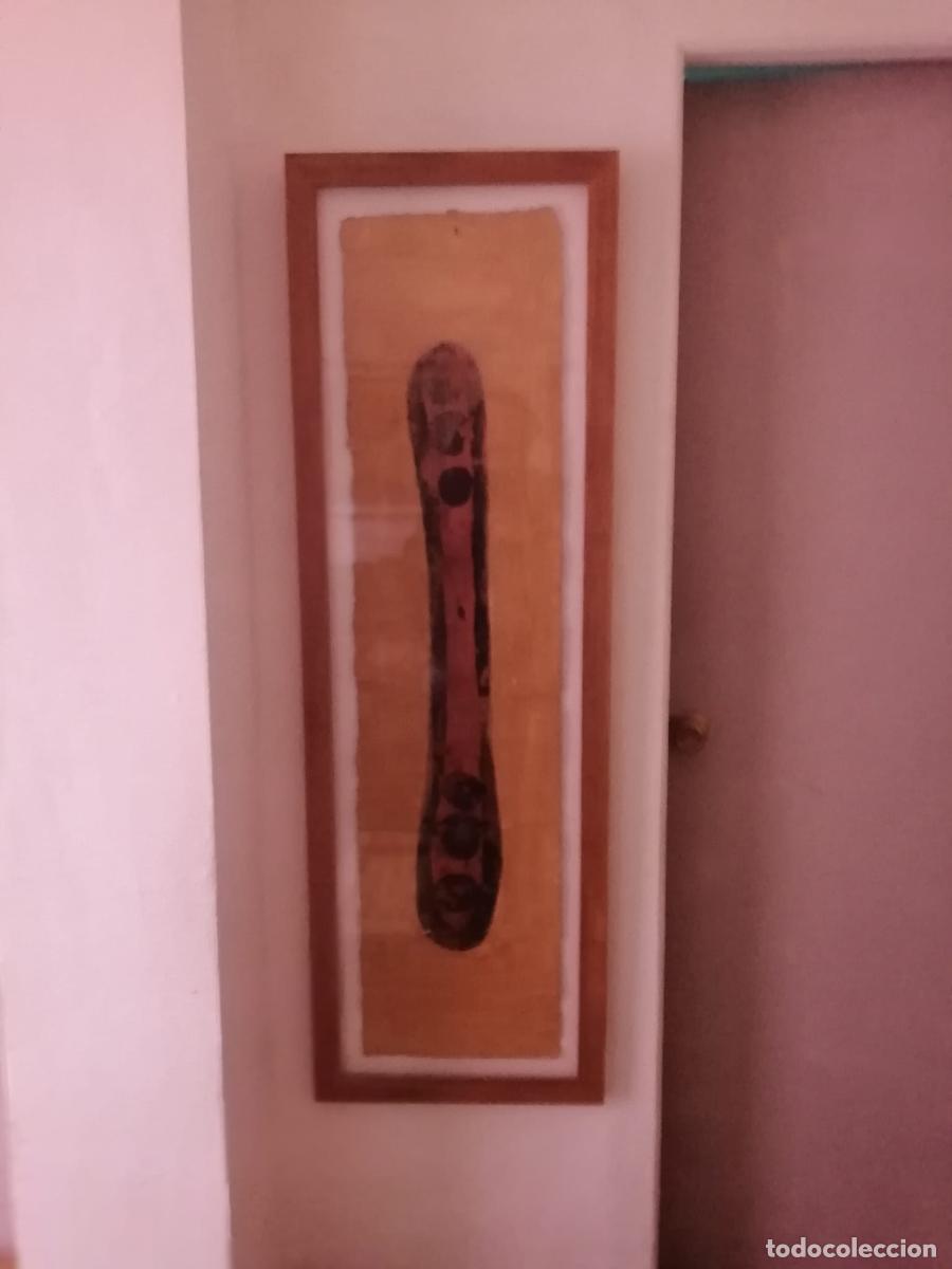 Arte: pintura LLU&iacute;S VIL&Agrave; I VENDRELL - obra - cuadro - 120 x 30 cm - colecci&oacute;n LOGOS 1