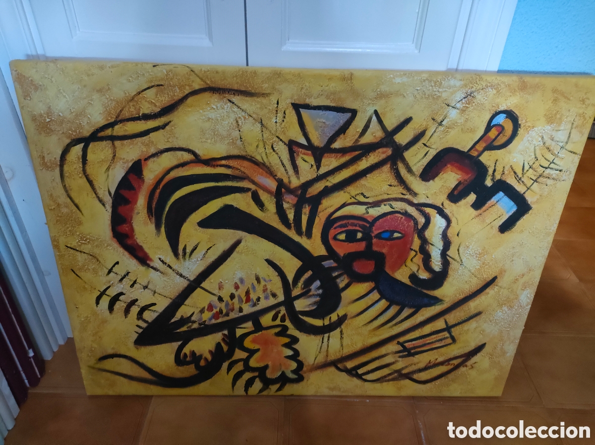 Art: Oleo abstracto firmado M.Lonmas
