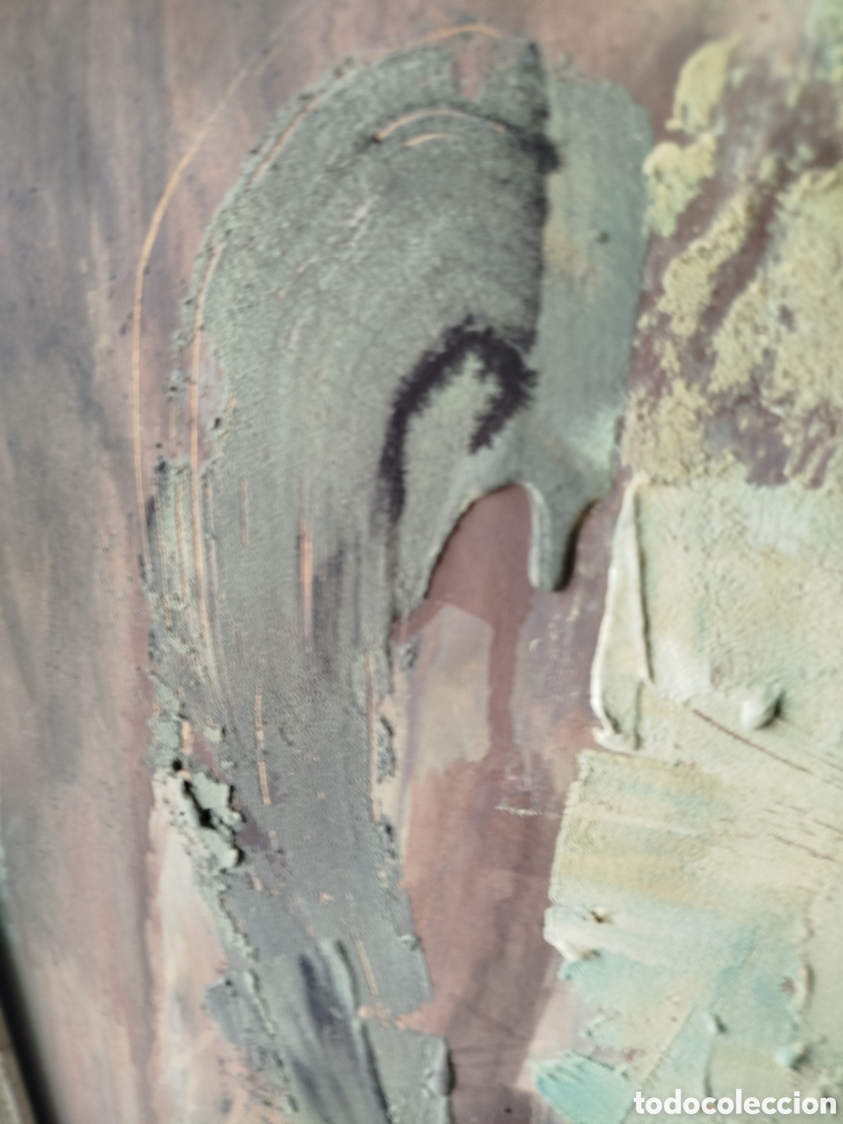 Arte: Cuadro firmado, &oacute;leo sobre tabla. - Foto 6