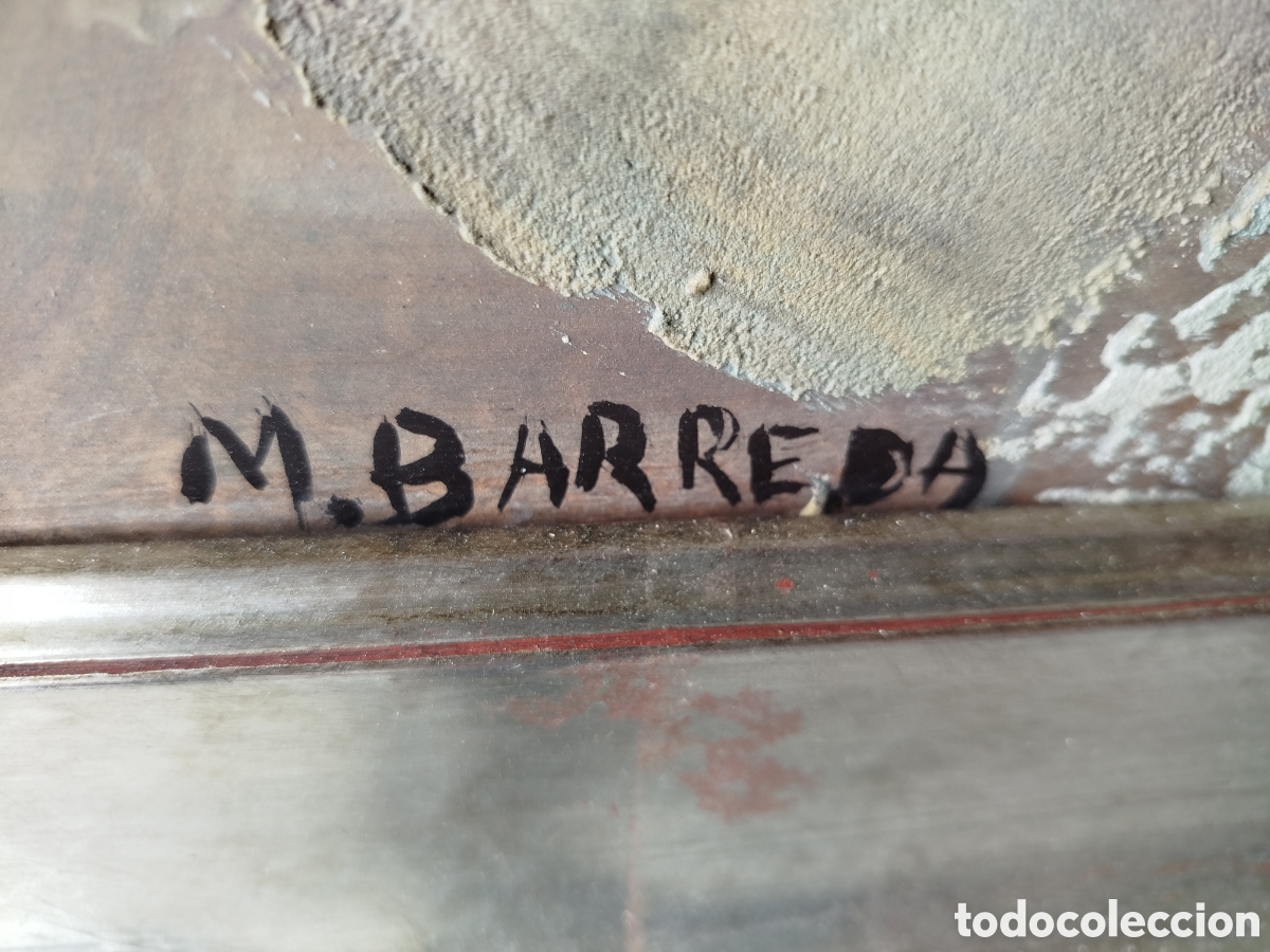Arte: Cuadro firmado, &oacute;leo sobre tabla. - Foto 9
