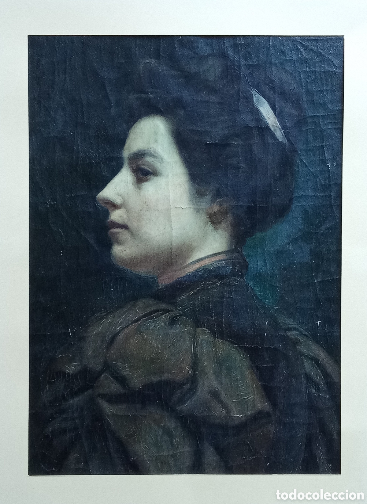 Arte: RETRATO DE MUJER, OLEO MODERNISTA