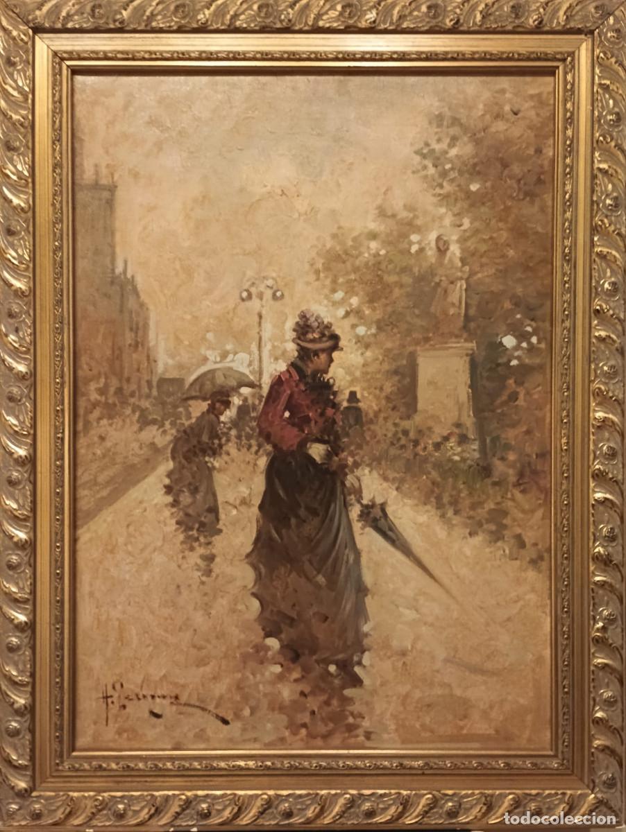 Arte: Cuadro &Oacute;leo Lienzo (85x64) &rdquo;La Belle Epoque&rdquo;