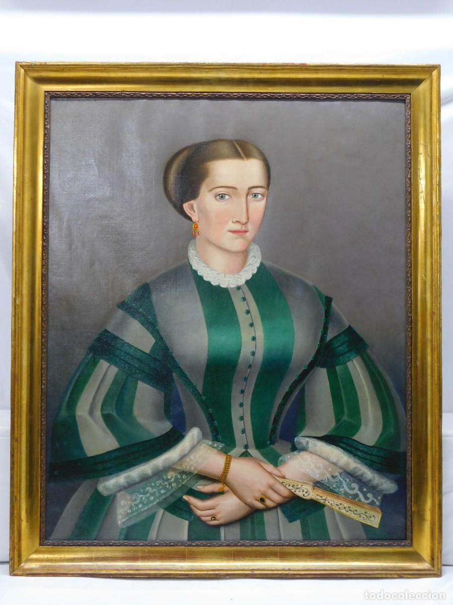 Arte: &Oacute;LEO SOBRE TELA SIGLO XIX - RETRATO DAMA