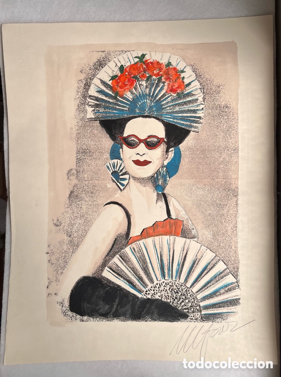 Arte: PINTURA MERCEDES PAZ / CANTANTE MARTIRIO / SEVILLA