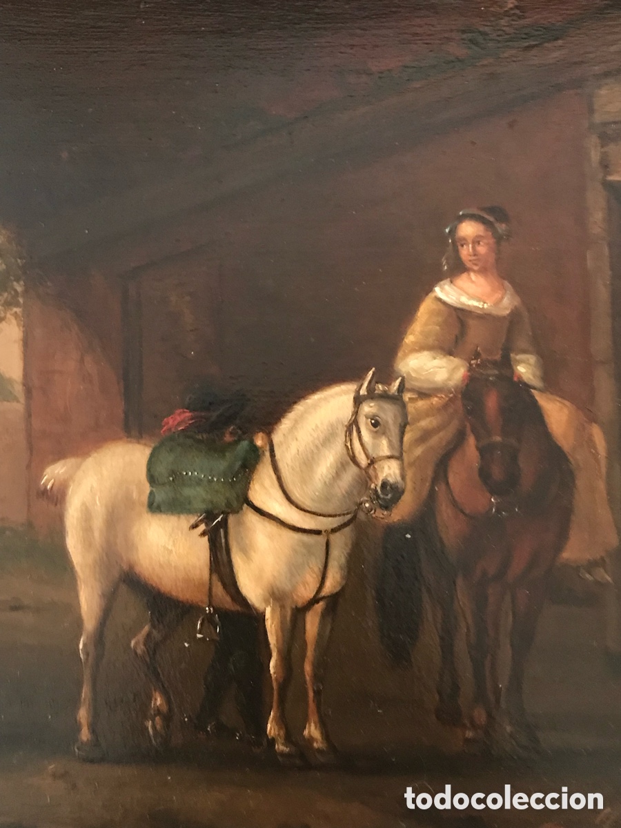Arte: Escena con Caballos y figuras - Foto 2