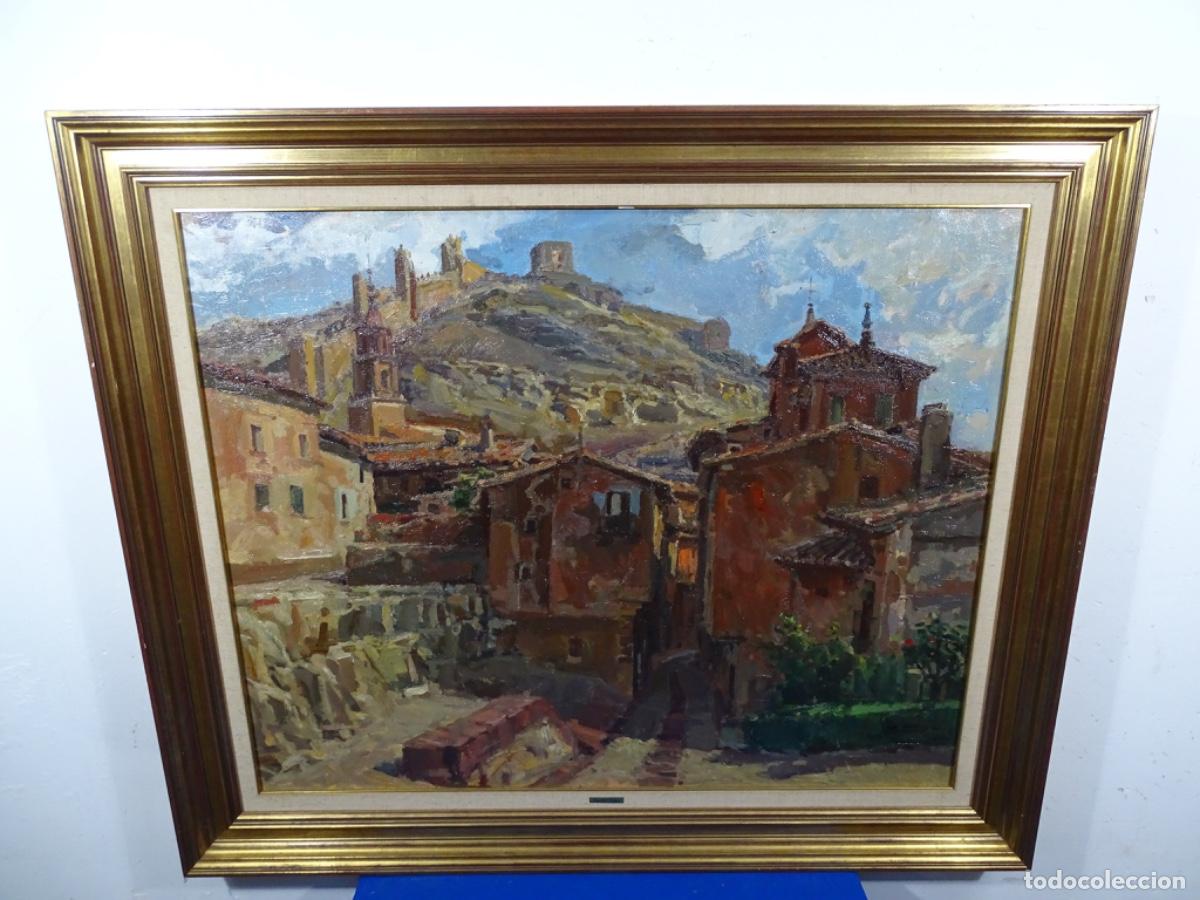 Arte: GRAN OLEO TELA AGUST&Iacute;N ALEGRE MONTFERRER (TERUEL 1936-2024). CONTRALUZ, ALBARRACIN.