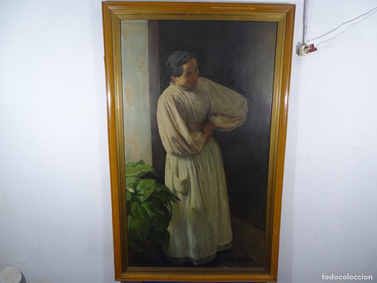 Arte: GRAN OLEO TELA JOS&Eacute; SANCHO I PIQU&Egrave; (MAR&Ccedil;&Agrave;, TARRAGONA 1872-1959). 1897.