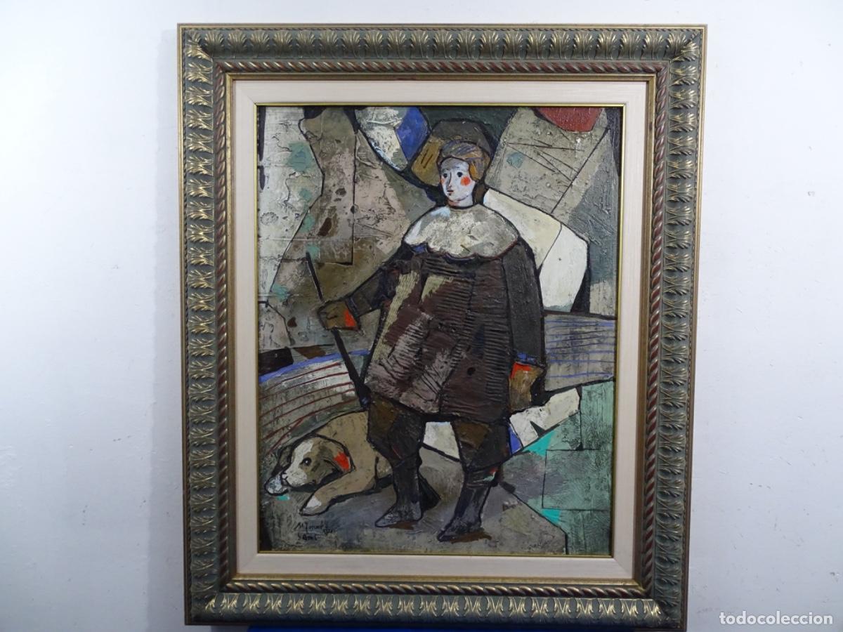 Arte: GRAN TECNICA MIXTA SOBRE TELA MIQUEL TORNER DE SAMIR (SANTA PAU 1938).