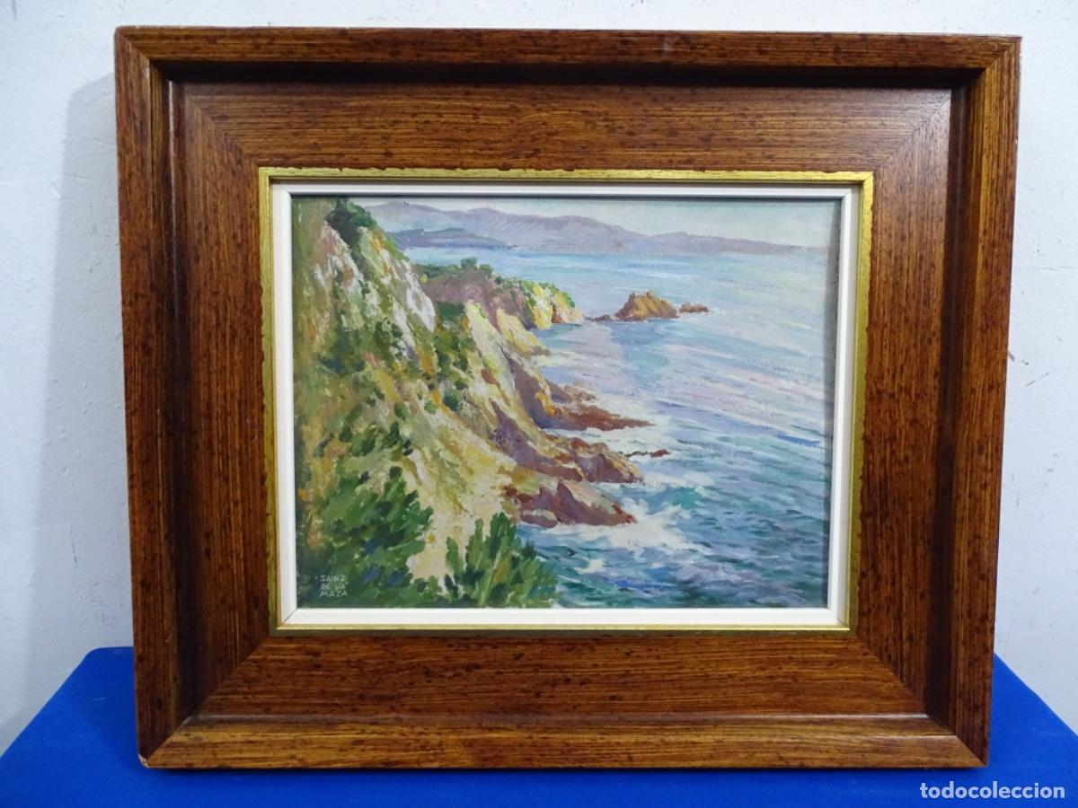 Arte: &Oacute;LEO TABLA FRANCISCO SAENZ DE LA MAZA (BURGOS 1900-BCN 1984). PAISAJE COSTA BRAVA ?