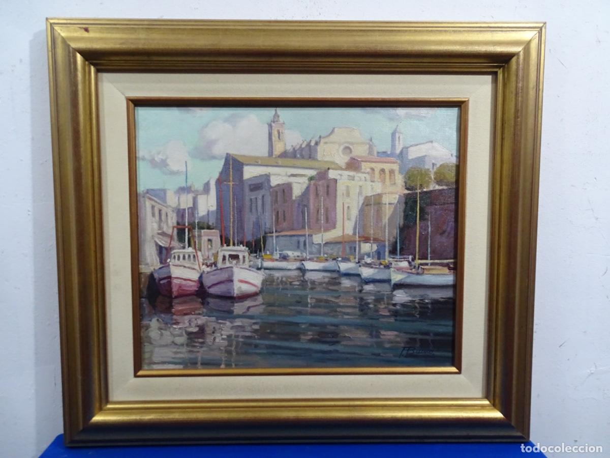 Arte: &Oacute;LEO TELA PASCUAL BUENO i FERRER. PORT DE CIUTADELLA.