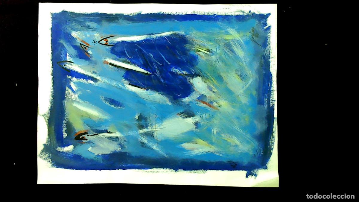 Arte: Antonio Juarez Navas - Peces en aguas profundas - 50x40 cm - Acuarelas