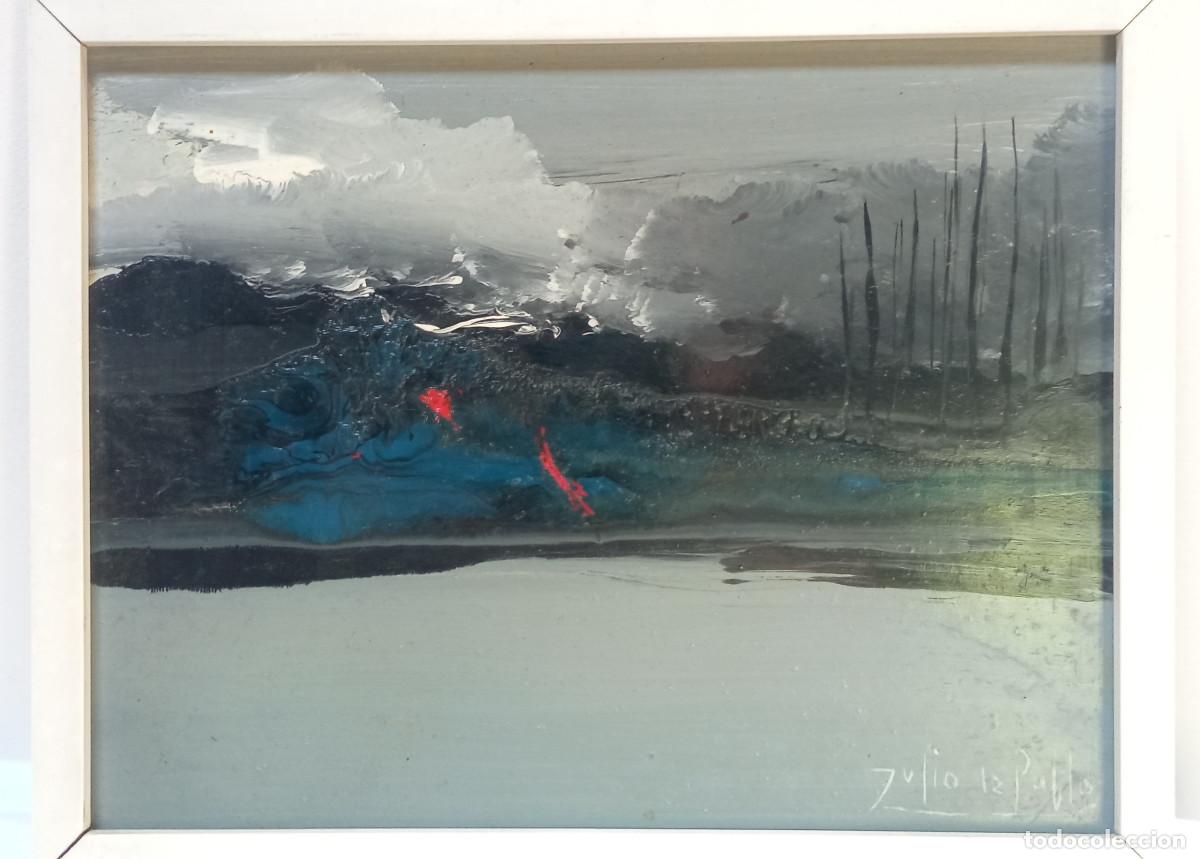 Arte: Julio de Pablo - Paisaje Abstracto - &Oacute;leo/Mixta sobre Tablex - Obra Original &Uacute;nica - Santander