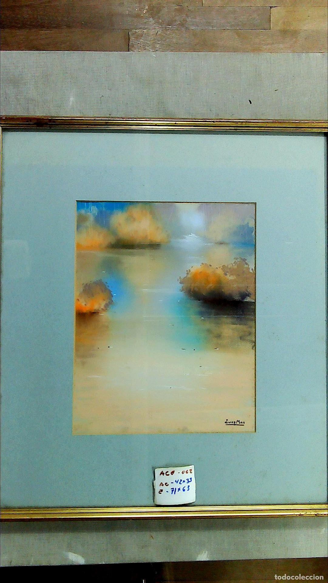 Arte: Josep Mas - Nubes de colores - 73x60 cm - Acuarelas enmarcadas