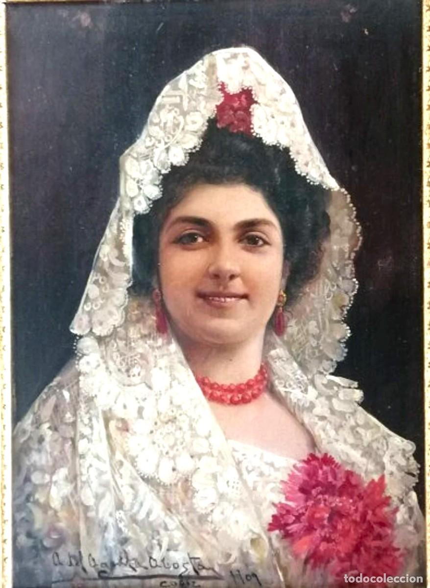 Arte: Adolfo &Aacute;guila y Acosta, pintura oleo sobre tabla de madera