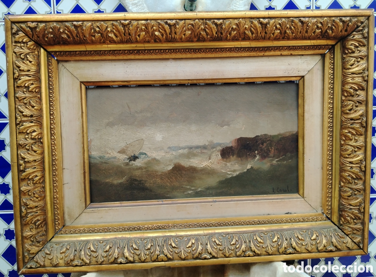 Arte: &Oacute;leo sobre tabla siglo XIX o principios del XX.