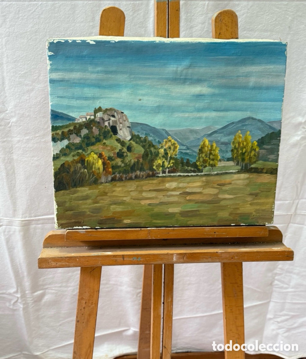 Arte: Paisaje La Roca Camprodon. &Oacute;leo sobre lienzo firmado y fechado 1978. Escuela