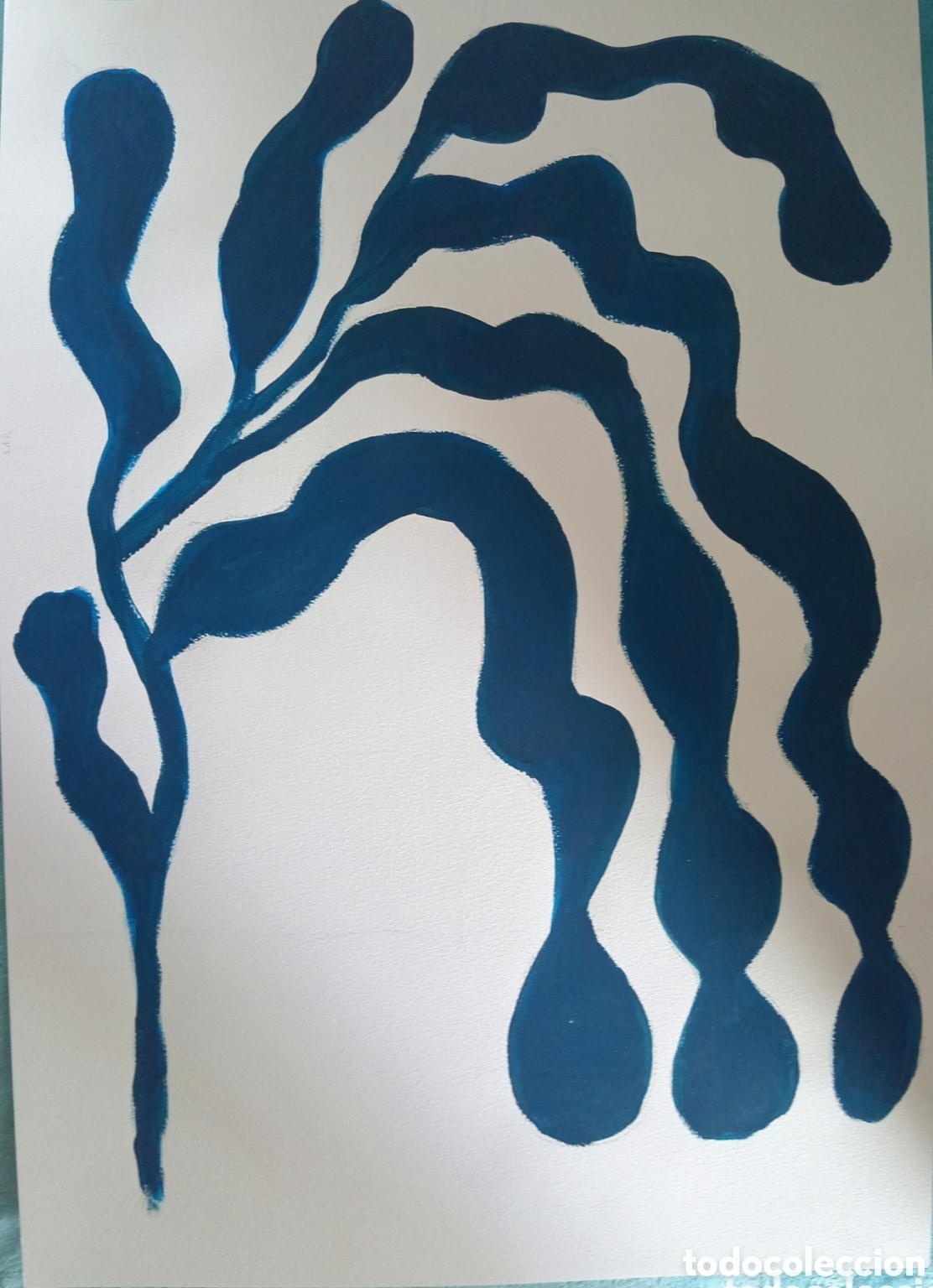 Kunst: Interpretaci&oacute;n pintura dibujo (11) Matisse acr&iacute;lico sobre papel cart&oacute;n r&iacute;gido42cmx29,5cm. Muy bonito