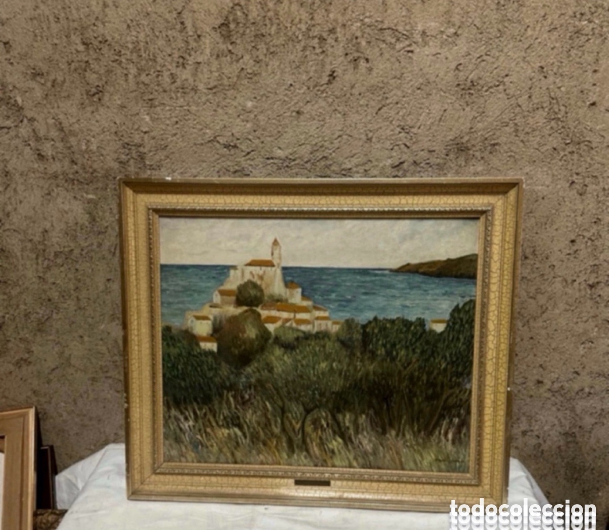 Arte: Fernando Martinez Garc&iacute;a paisaje &oacute;leo sobre lienzo firmado y enmarcado. Ver fotos.