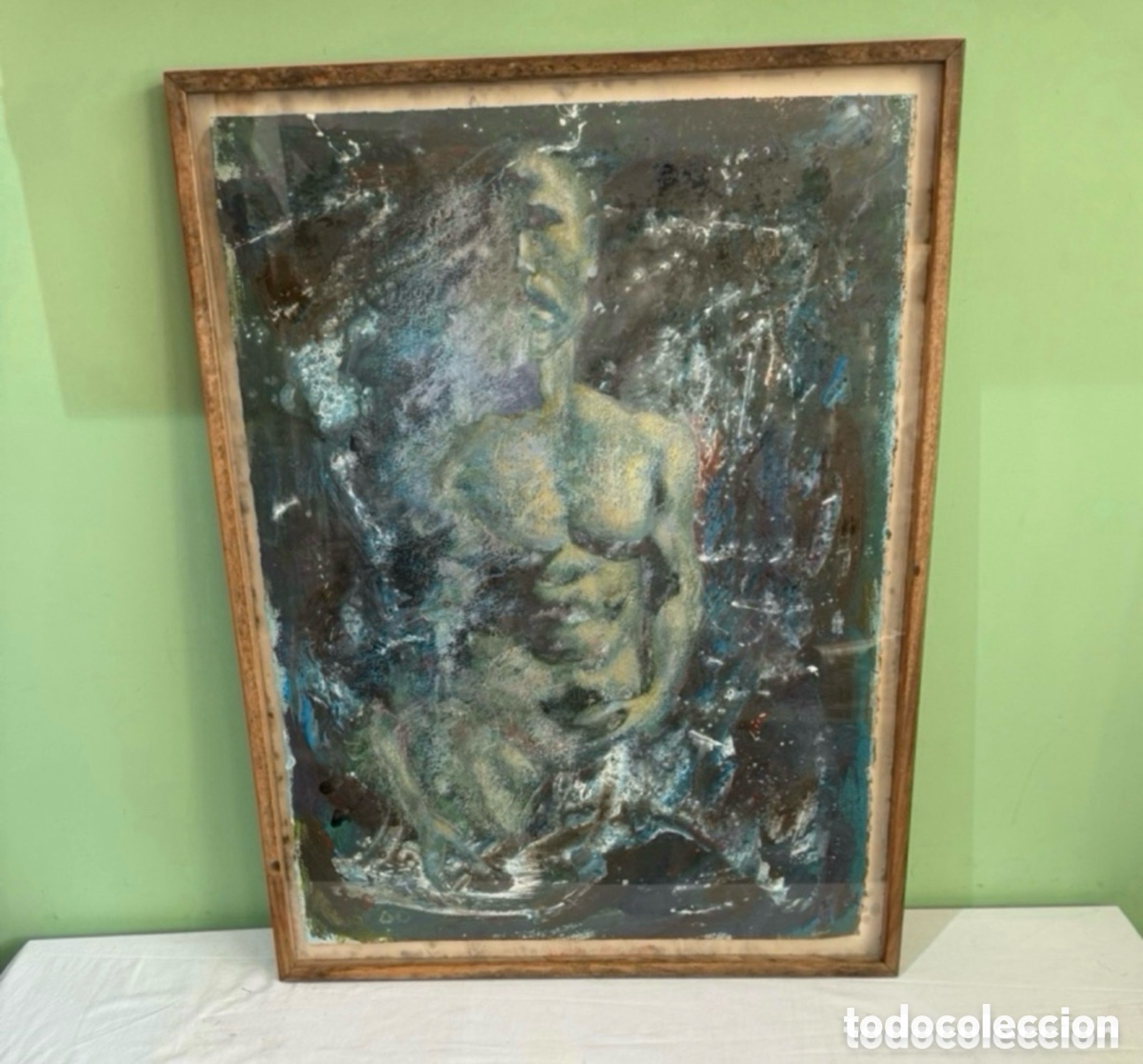 Arte: Preciosa pintura abstracta o expresionista sobre papel. Ver fotos.