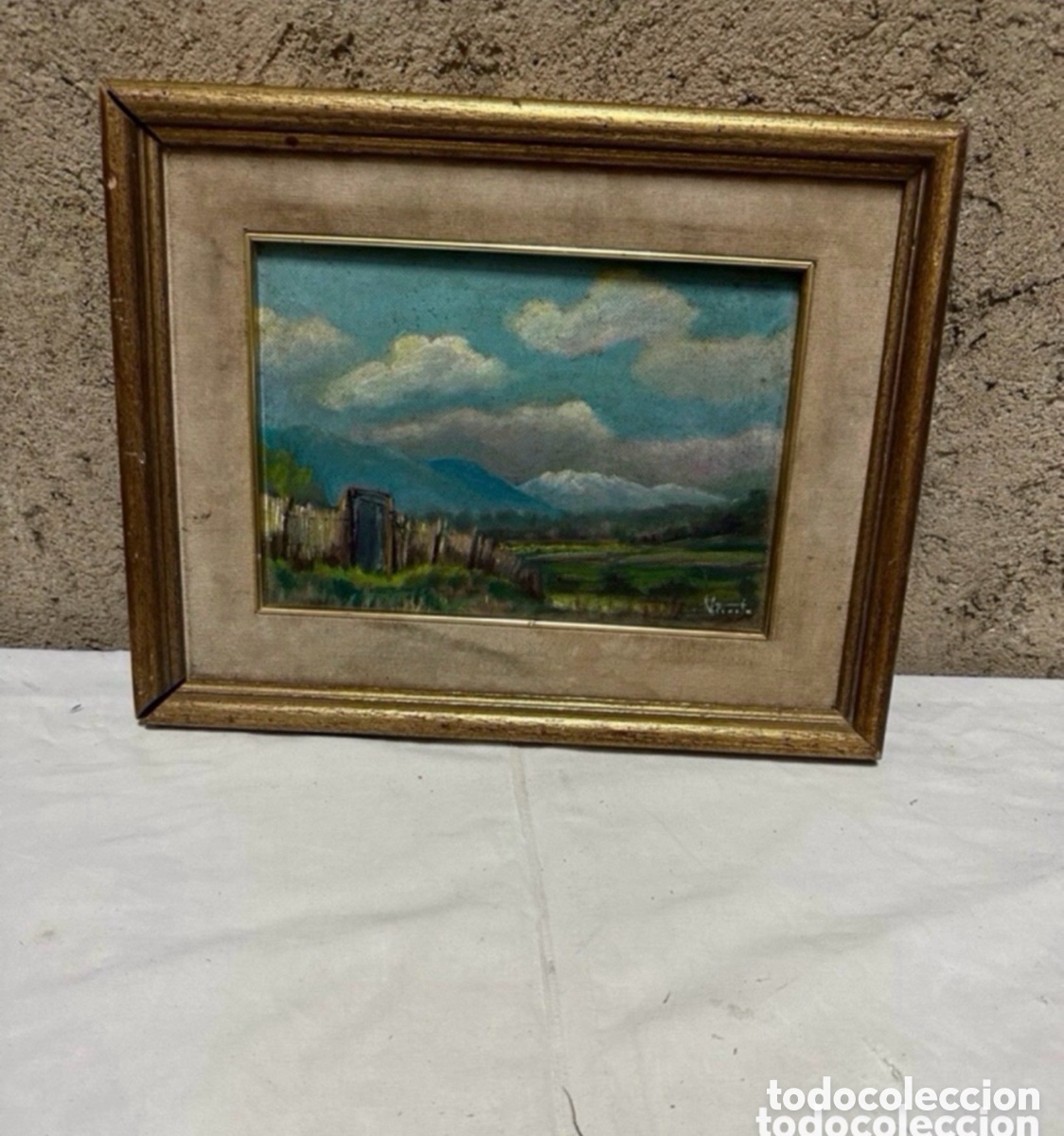 Arte: Antiguo &Oacute;leo sobre lienzo firmado. Ver fotos.