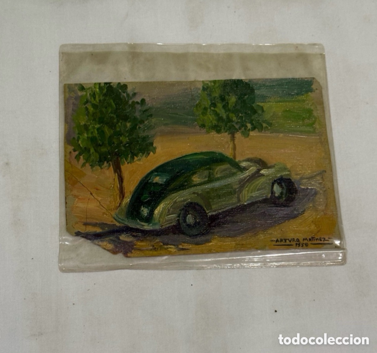 Arte: ARTURO MARTINEZ (VALENCIA 1899 - BARCELONA) OLEO SOBRE TABLEX