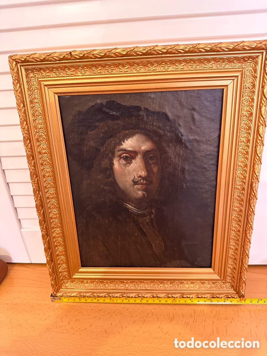 Arte: Antiguo retrato al &oacute;leo &ndash; estilo barroco (c. siglo XIX)