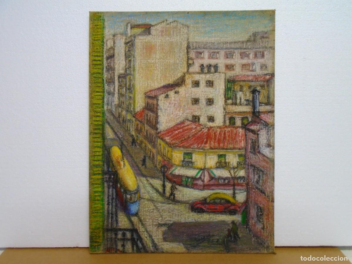 Arte: MAGNIFICA OBRA ESCENA URBANA ESTILO POSTIMPRESIONISTA(ESCUELA DE PARIS)FIRMADO EN 1957.